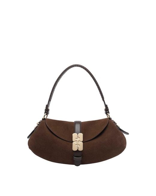 Ganni Brown B-Kat Shoulder Bag