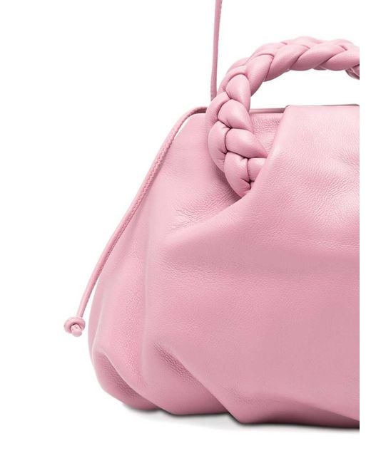 Hereu Pink Bombon Leather Handbag