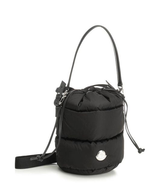 Moncler Black Caradoc Water-Repellent Bucket Bag