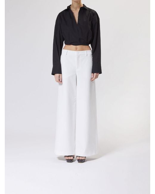 Moschino White Wide Pants