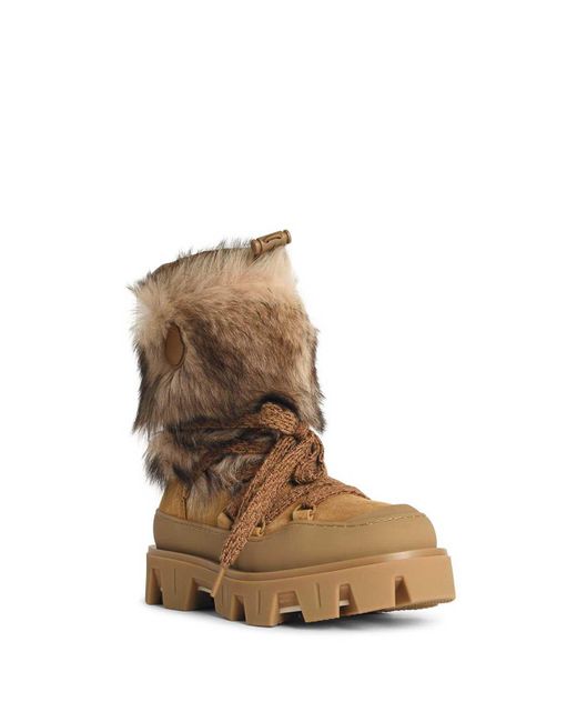 Moncler Natural Peak Aprs Suede Boots