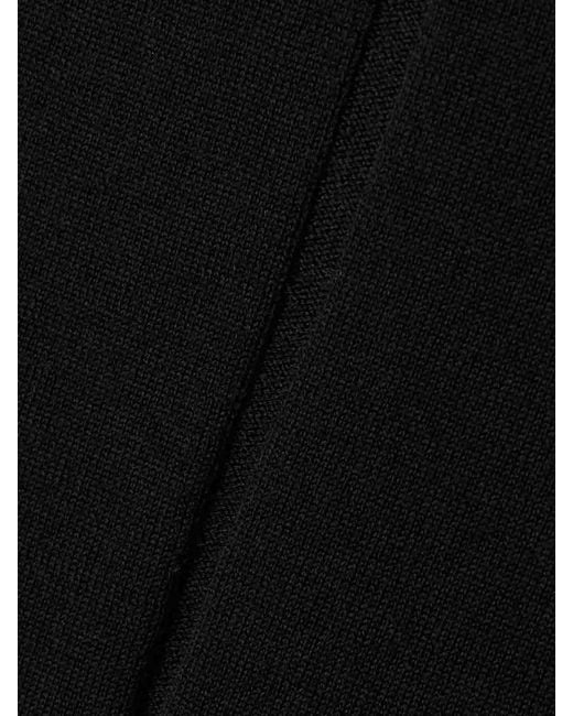 Rick Owens Black Hooded Wool Sweater