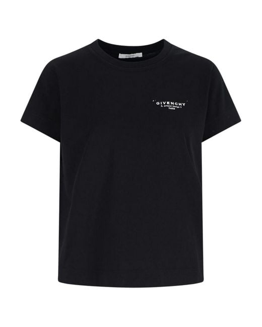 Givenchy Black T-Shirt Logo