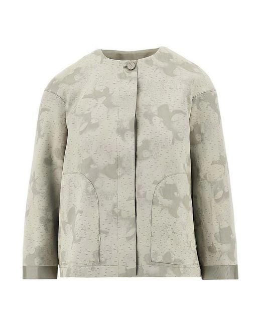Emporio Armani Gray Crewneck Jacket
