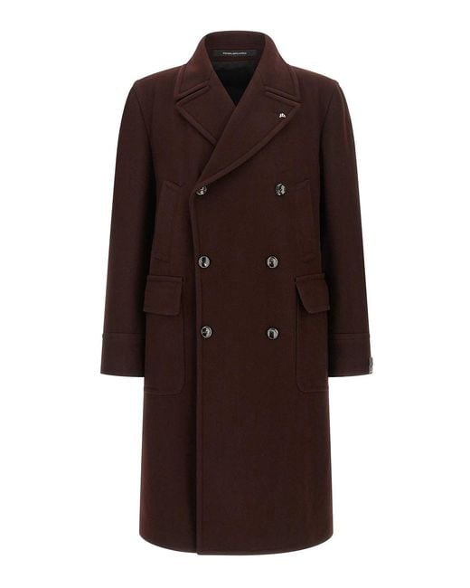 Tagliatore Brown Coat for men