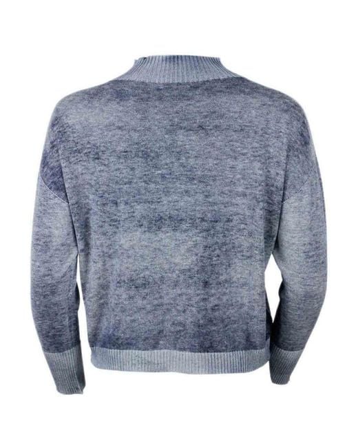 Ploumanac'h Blue Cashmere Blend Crewneck