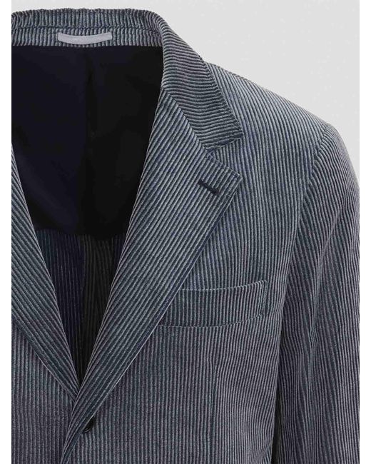 Brunello Cucinelli Blue Suit-Type Jacket for men
