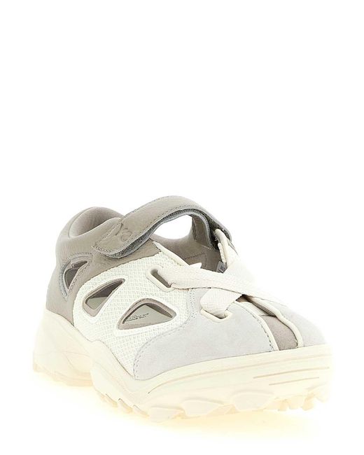 Y-3 White Gsg9' Sandals