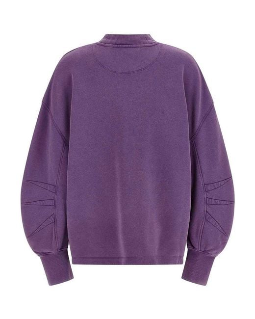 The Attico Purple Shaped Slit Sweatshirt