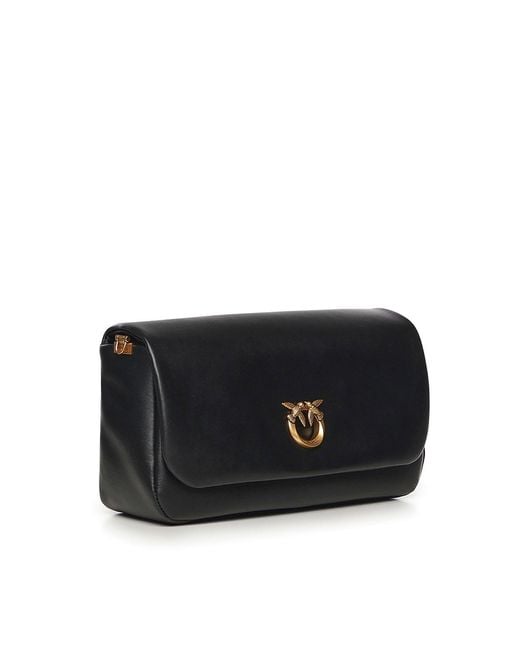 Pinko Black Click Soft Horizontal Bag