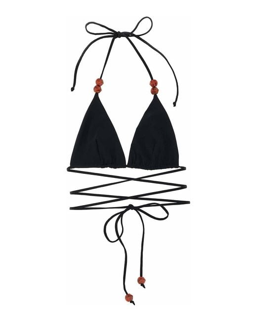Magda Butrym Blue Re26 Bikini Top