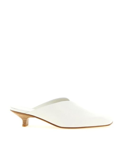 Vicini White Lavenue Sabots
