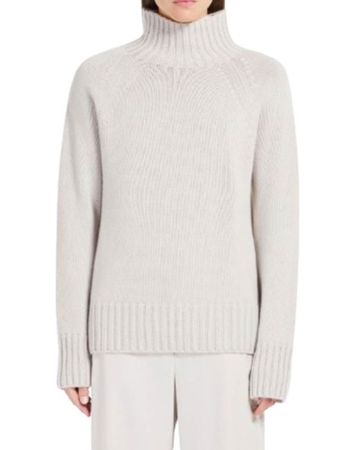 Max Mara White Turtleneck