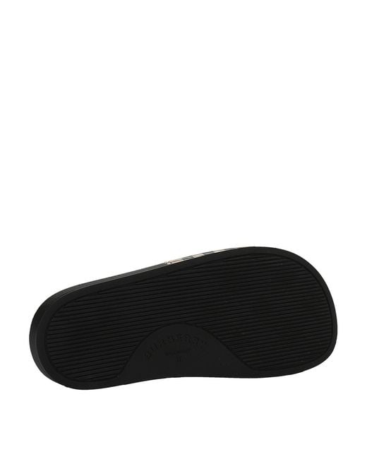 Burberry Black Women Vintage Check Slides