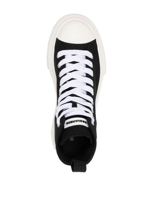 High top store platform sneakers