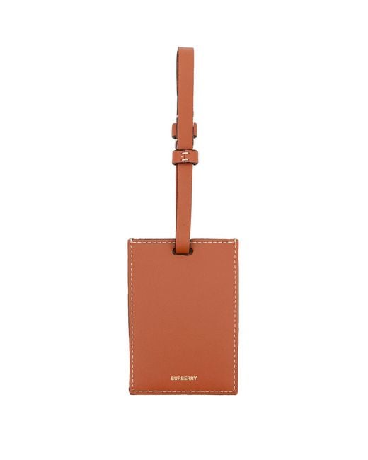 Burberry White Coated Canvas Tag