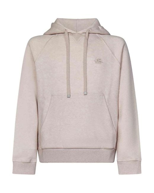 Etro Gray Wool Hoodie for men