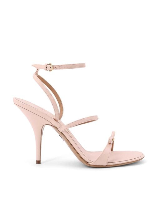 Ferragamo Pink Ariel 95 Sandals