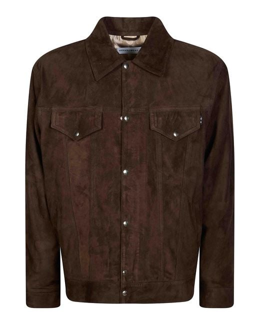 Department 5 Brown Suede Jacket for men