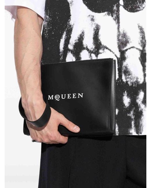 McQueen Black Pouch for men