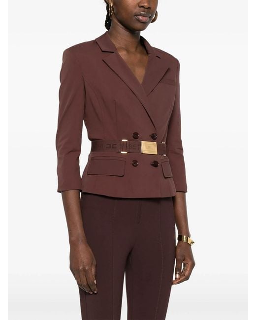 Elisabetta Franchi Brown Jacket