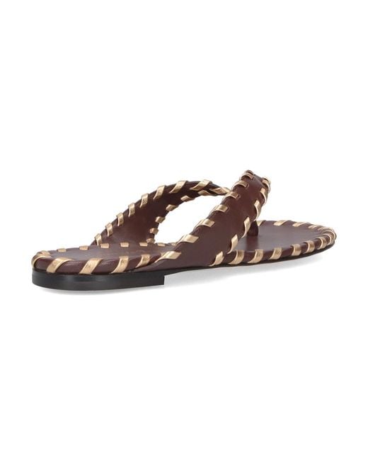 Gianvito Rossi Brown Flip-Flop Sandals