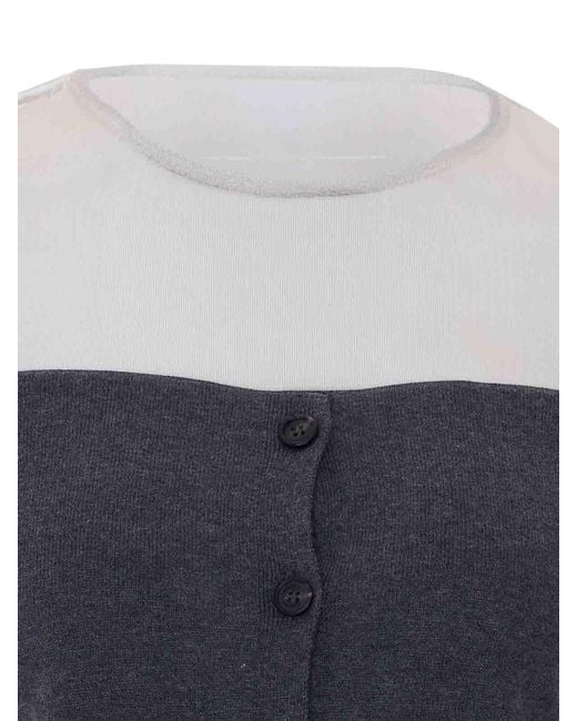 MM6 by Maison Margiela Blue Cardigan