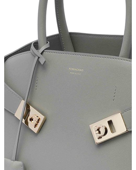 Ferragamo Gray Hug Small Handbag