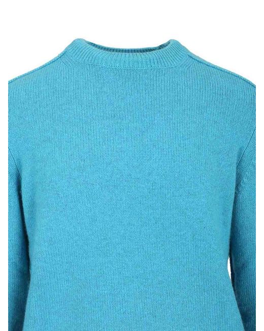 Burberry Blue Cashmere Pullover for men