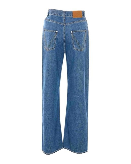 Bottega Veneta Blue Wide Leg Jeans