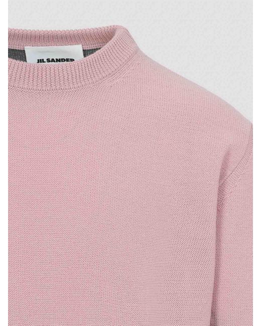 Jil Sander Gray Cn Long Sleeves Jumper for men