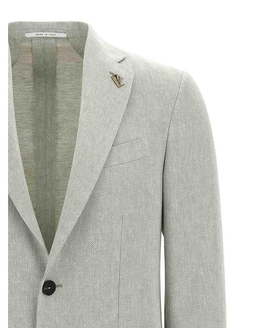 Pal Zileri Gray Brera Blazer for men