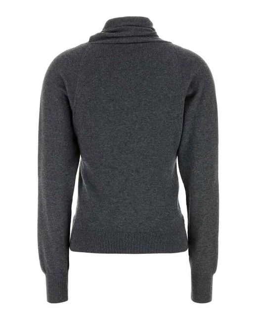 Tom Ford Blue Cashmere And Cotton Turtle-Neck Sweater