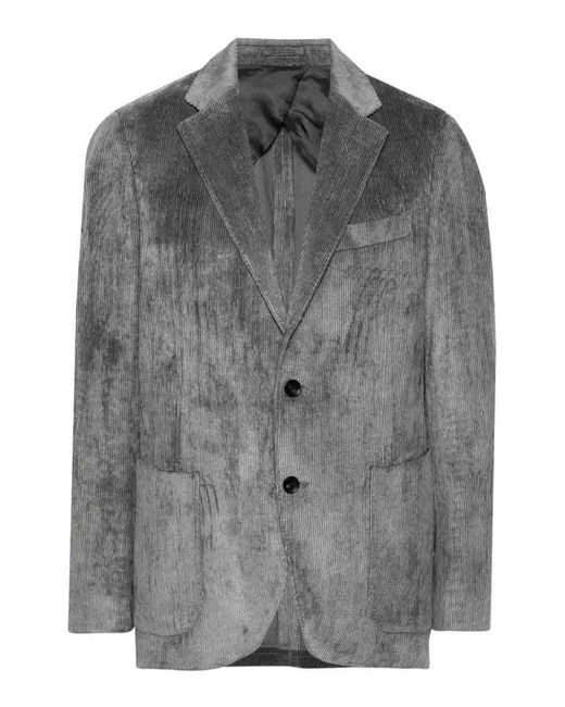 Lardini Gray Jacket Special Line Drop 7 Regular for men