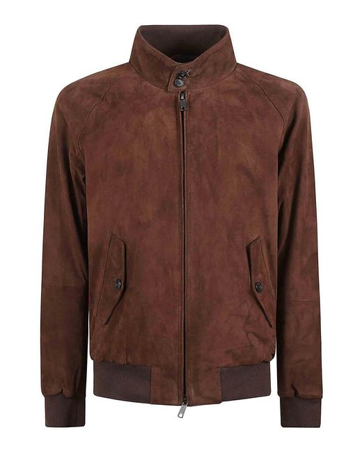 Baracuta Brown Suede Jacket for men