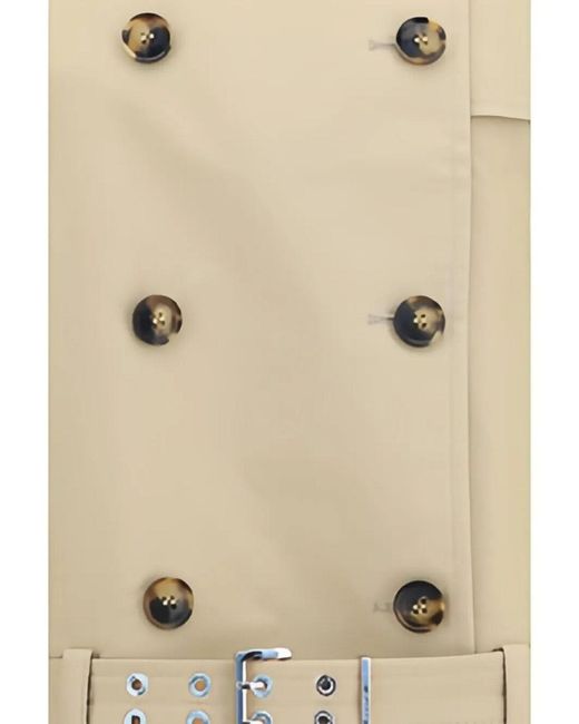 Ganni Natural Double Cotton Belted Jacket