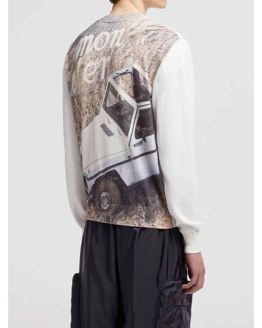 Moncler White X Mercedes-Benz By Nigo Crew-Neck Jumper for men