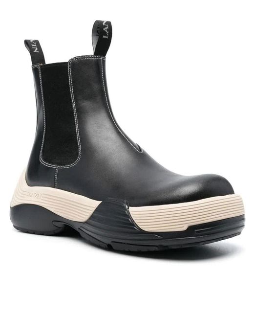 Lanvin Black Ankle Boots for men