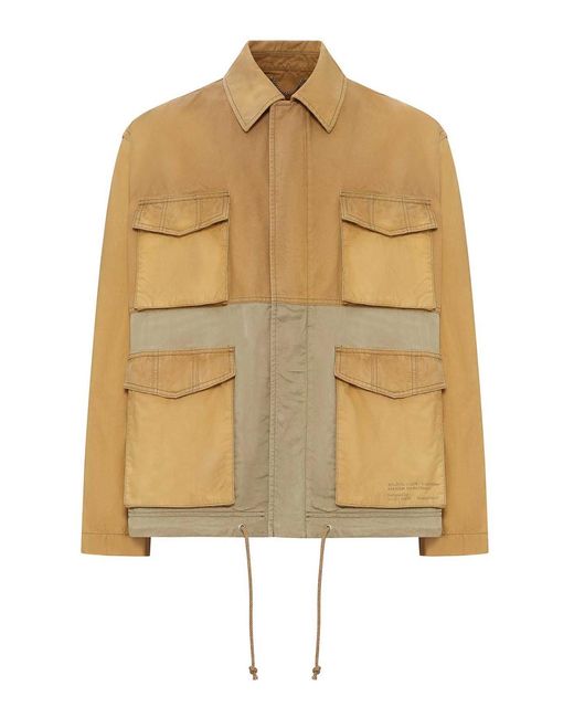 Golden Goose Deluxe Brand Metallic Deluxe Brand Color Block Cotton Utility Jacket for men