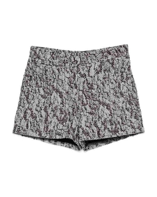 IRO Gray Edela Cotton Blend Shorts