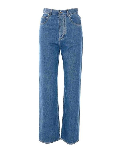 Bottega Veneta Blue Wide Leg Jeans