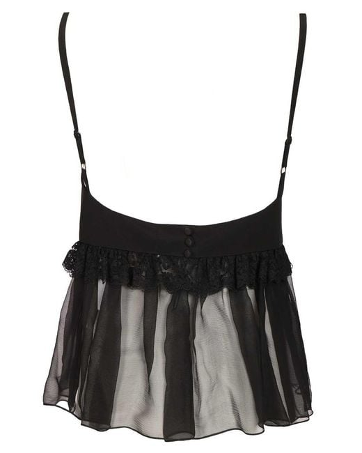Chloé Black Lingerie Top