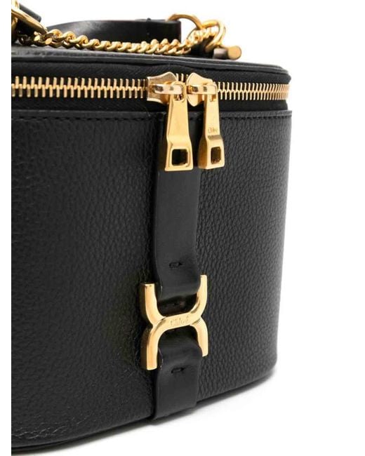 Chloé Black Mini Marcie Vanity Bag With Chain