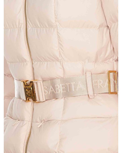 Elisabetta Franchi Natural Padded Down Jacket