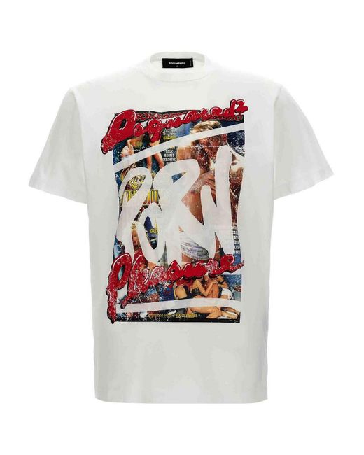 DSquared² White 'Rocco' T-Shirt for men