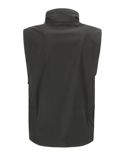 C P Company Black Zipped Vest for men