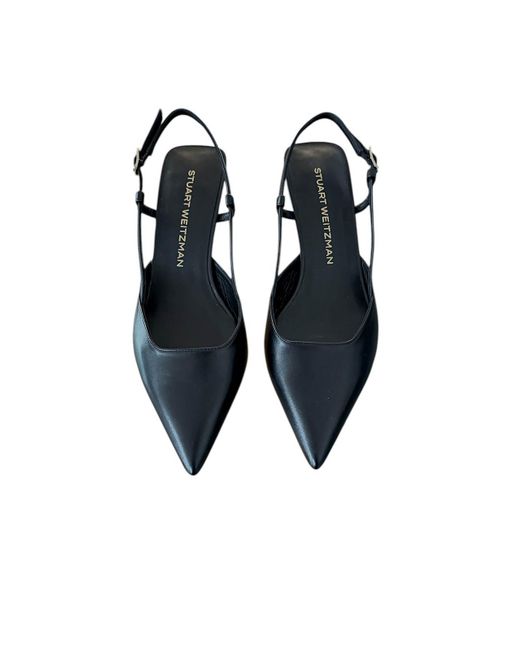 Stuart Weitzman Black Vinnie 50 Slingback