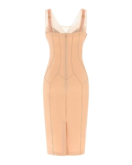 Elisabetta Franchi White Corset Dress