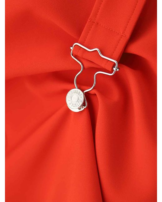 Moschino Red Salopette Dress
