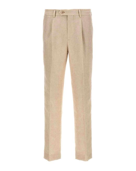 Brunello Cucinelli Natural Casual Trousers for men